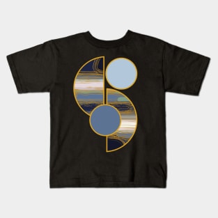 Bright vibrant modern earth tones colors unique original contemporary art 377 Abstract Kids T-Shirt